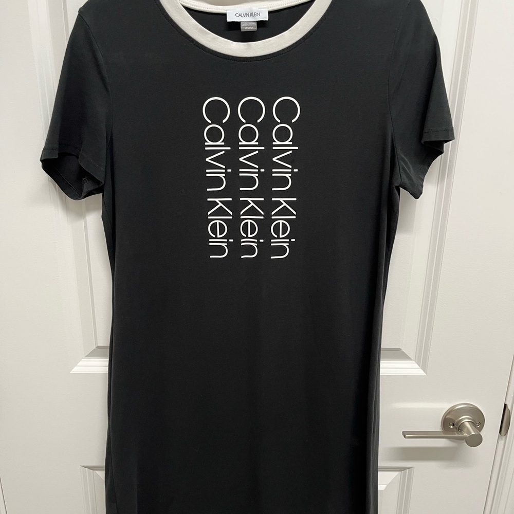 Calvin Klein Black T-Shirt Dress